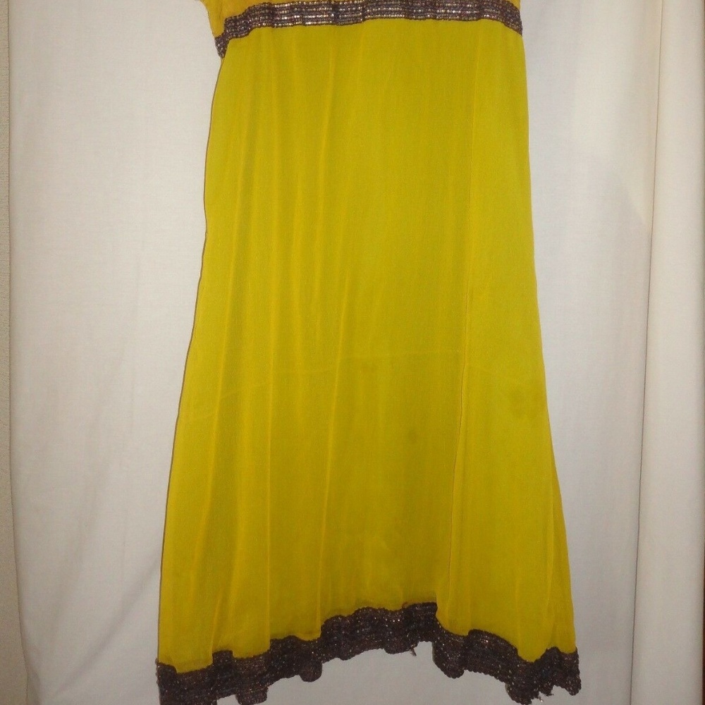 Beaded Dress Smaller size shorter sleeves silk? - Picture 2 of 8